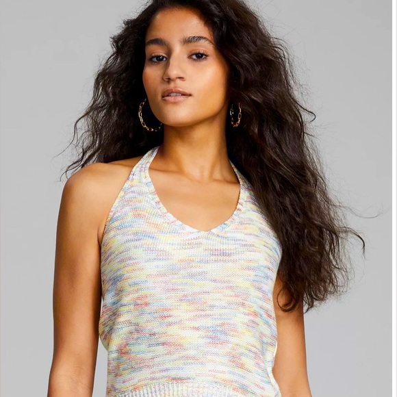 Macy’s Private Label “And Now This” Halter Sweater Tank Top NWT size M (8-10) - Picture 2 of 9